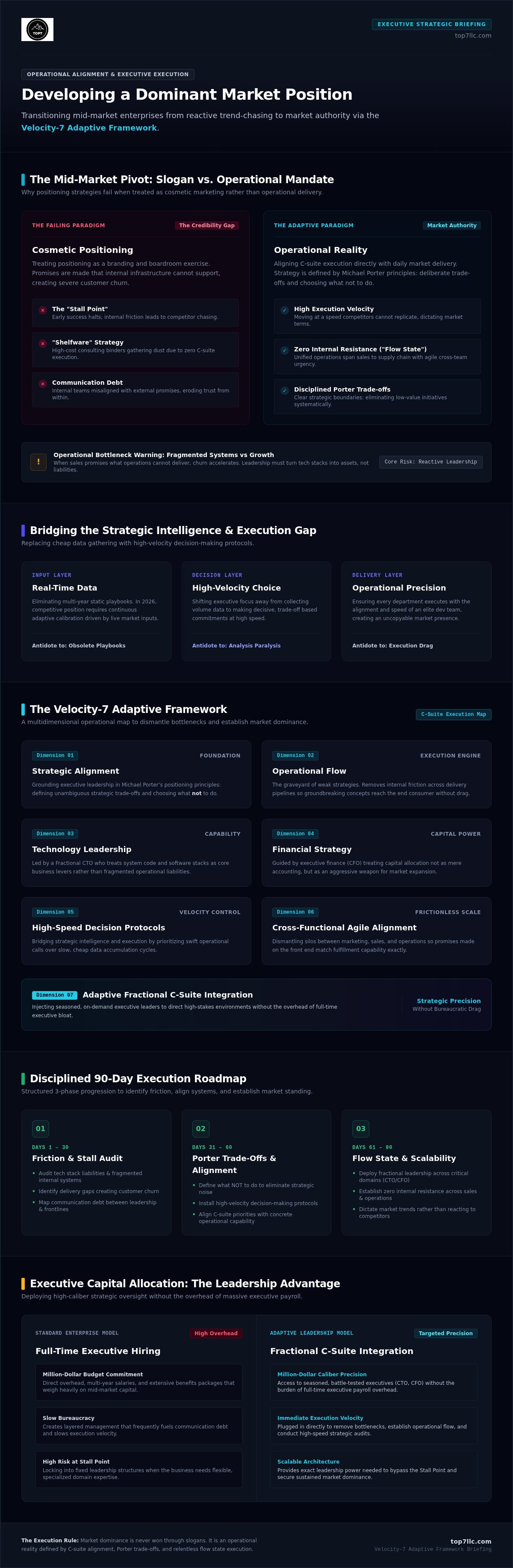 Developing a competitive market position