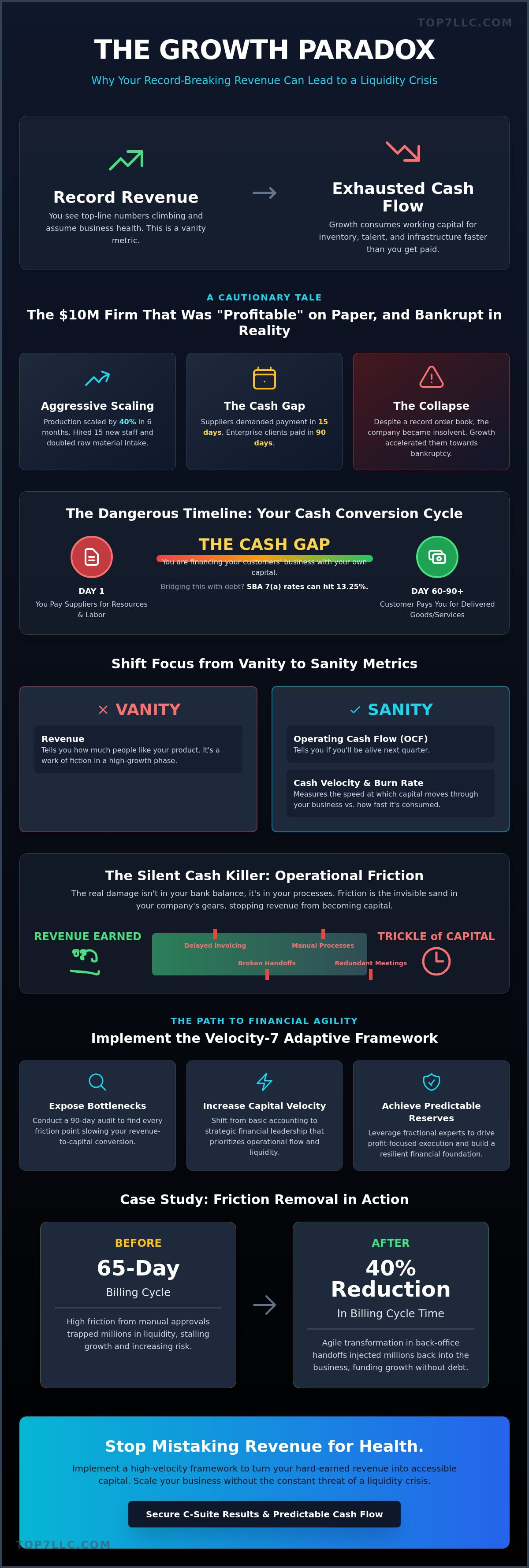 Improving cash flow in a growing business