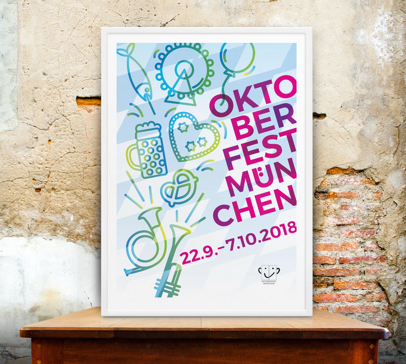 Plakatentwurf für das Oktoberfest 2018 in München