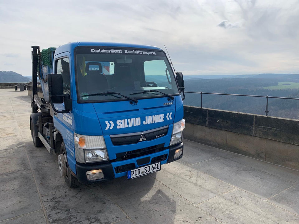 Multicar Containerdienst Janke auf der Festung Königstein