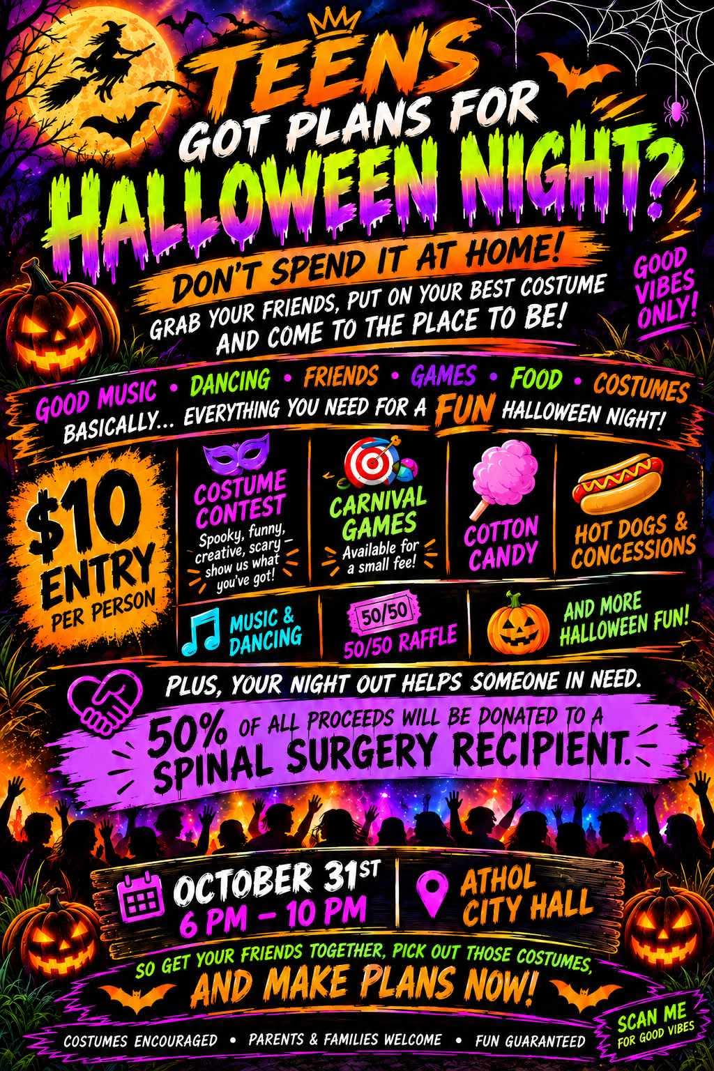 Teen Halloween Night event