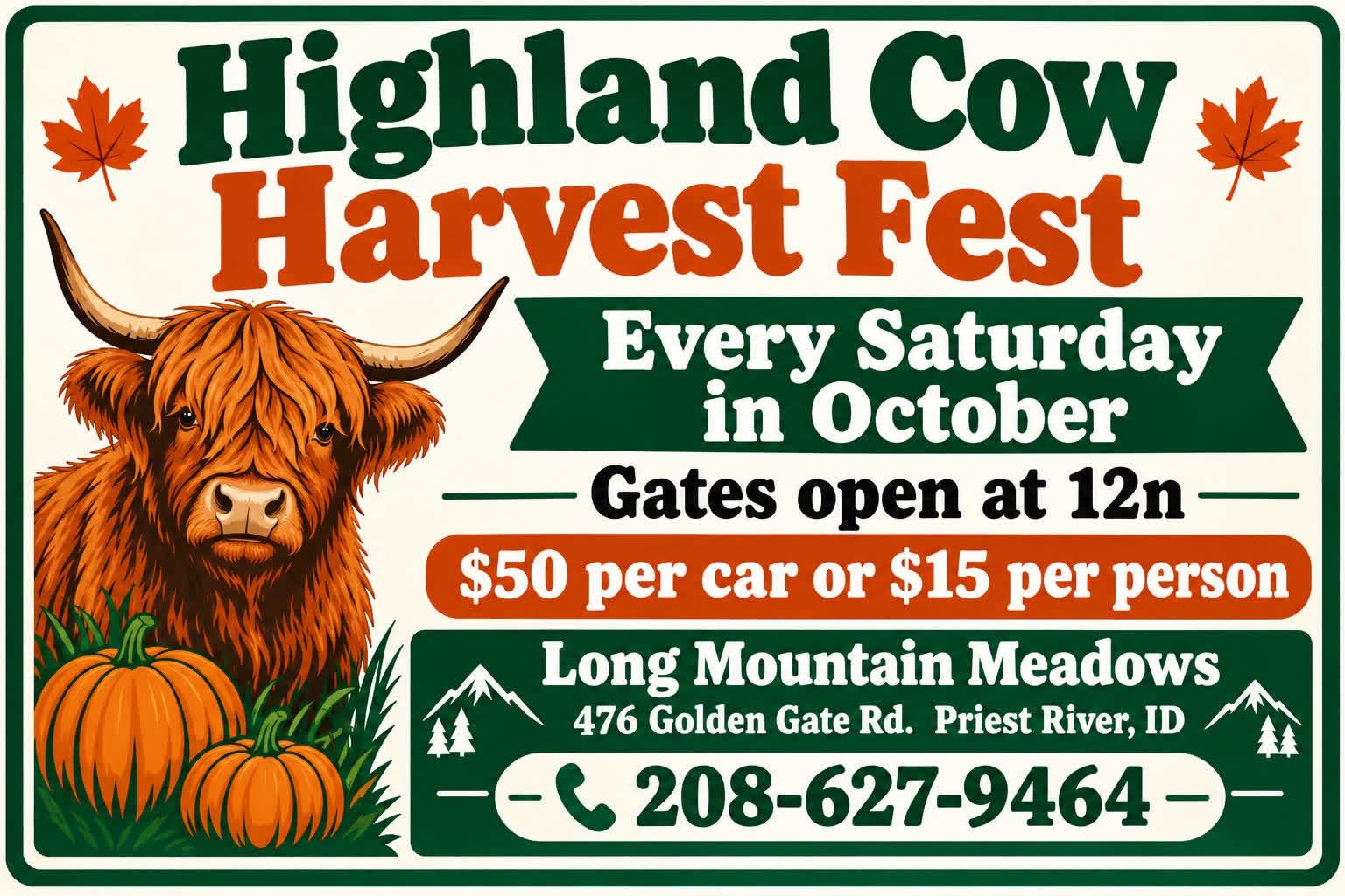 Highland Cow Harvest Fest event