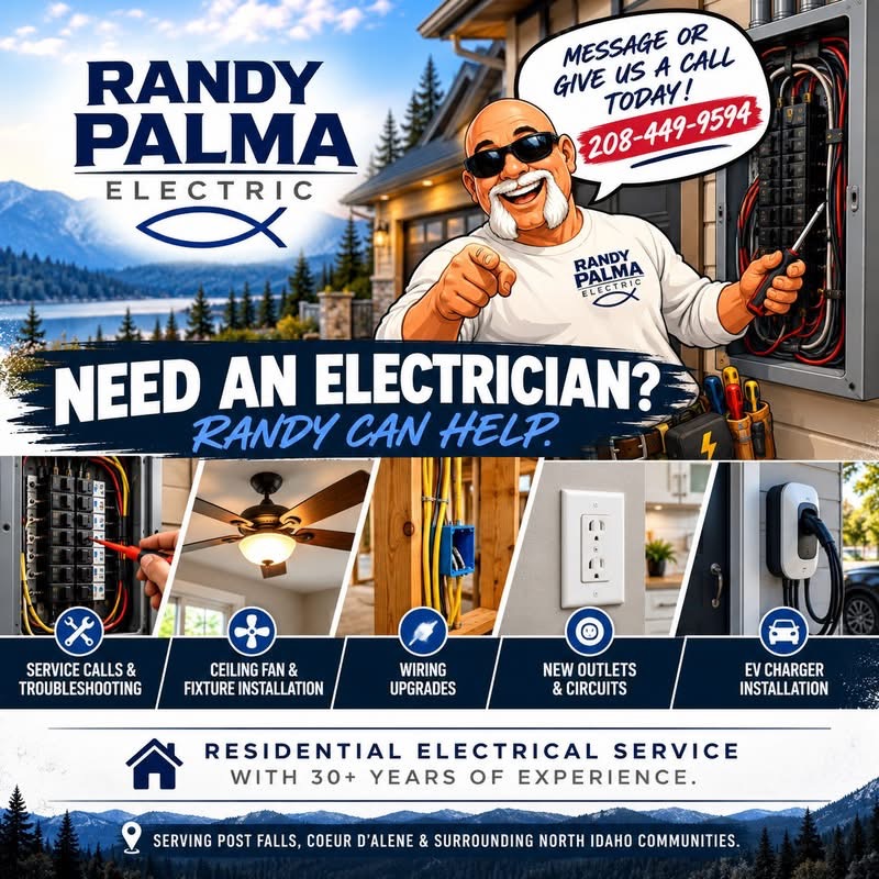 Randy Palma Electric residential electrical service graphic