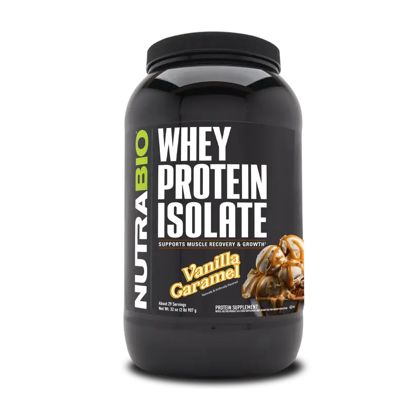 Thumbnail: NutraBio 100% Whey Protein Isolate 2 pounds