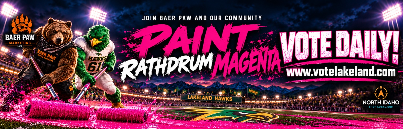 Paint Rathdrum Magenta — vote daily at VoteLakeland.com