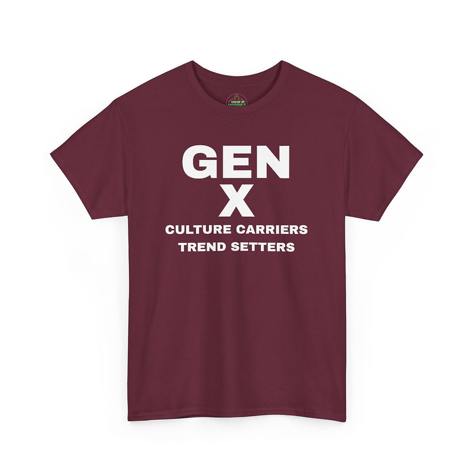 Thumbnail: GEN X - CULTURE CARRIERS TREND SETTERS Unisex Heavy Cotton Tee