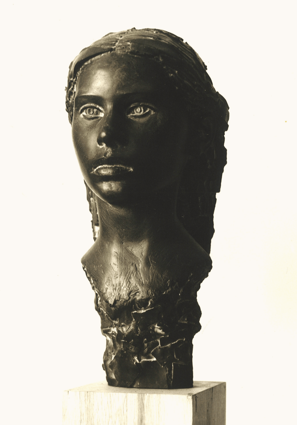 peter gaspar socha portret katka v technike epoxid 1989