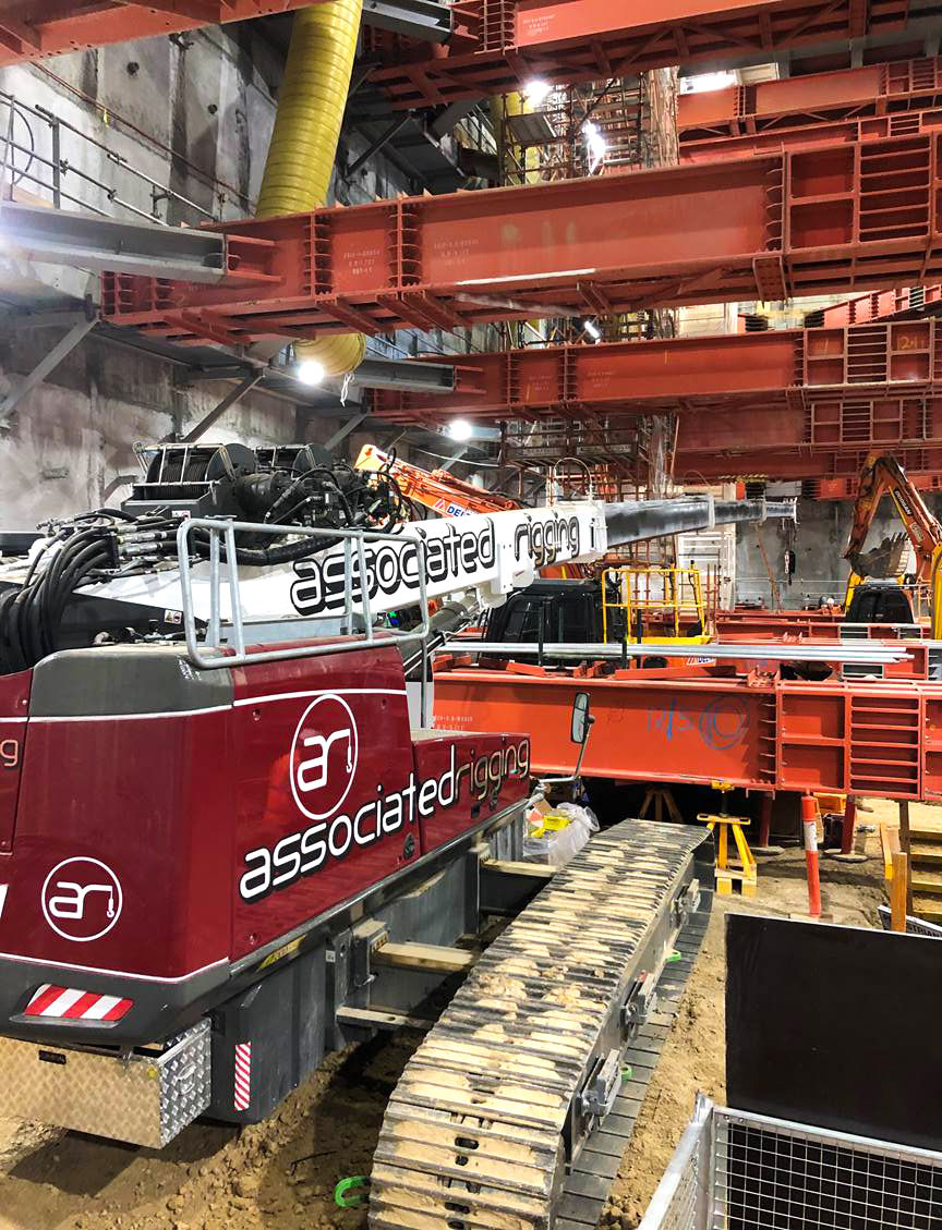 Associated Rigging working on the Metro Tunnel