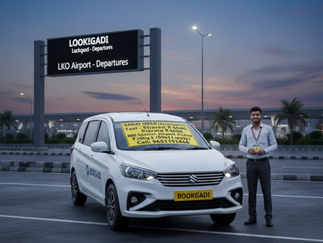 Sarai Meer to Lucknow Airport Taxi Rate Chart - BookGadi