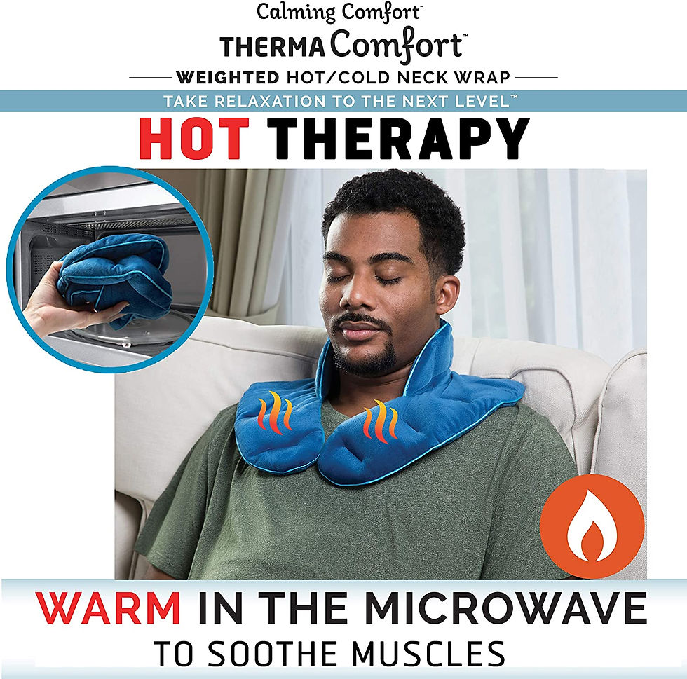 Thumbnail: Calming Comfort ThermaComfort Weighted Hot Neck Shoulder Wrap