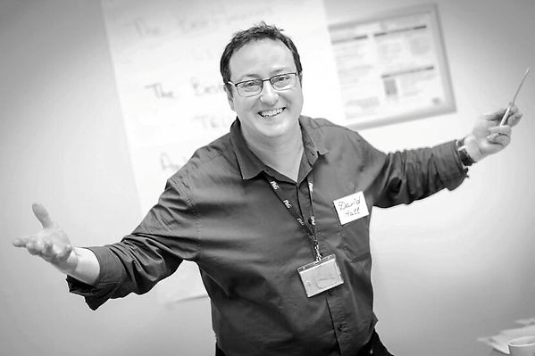 David Hall teaching Leadership Presence and Storytelling in Kiev 2018