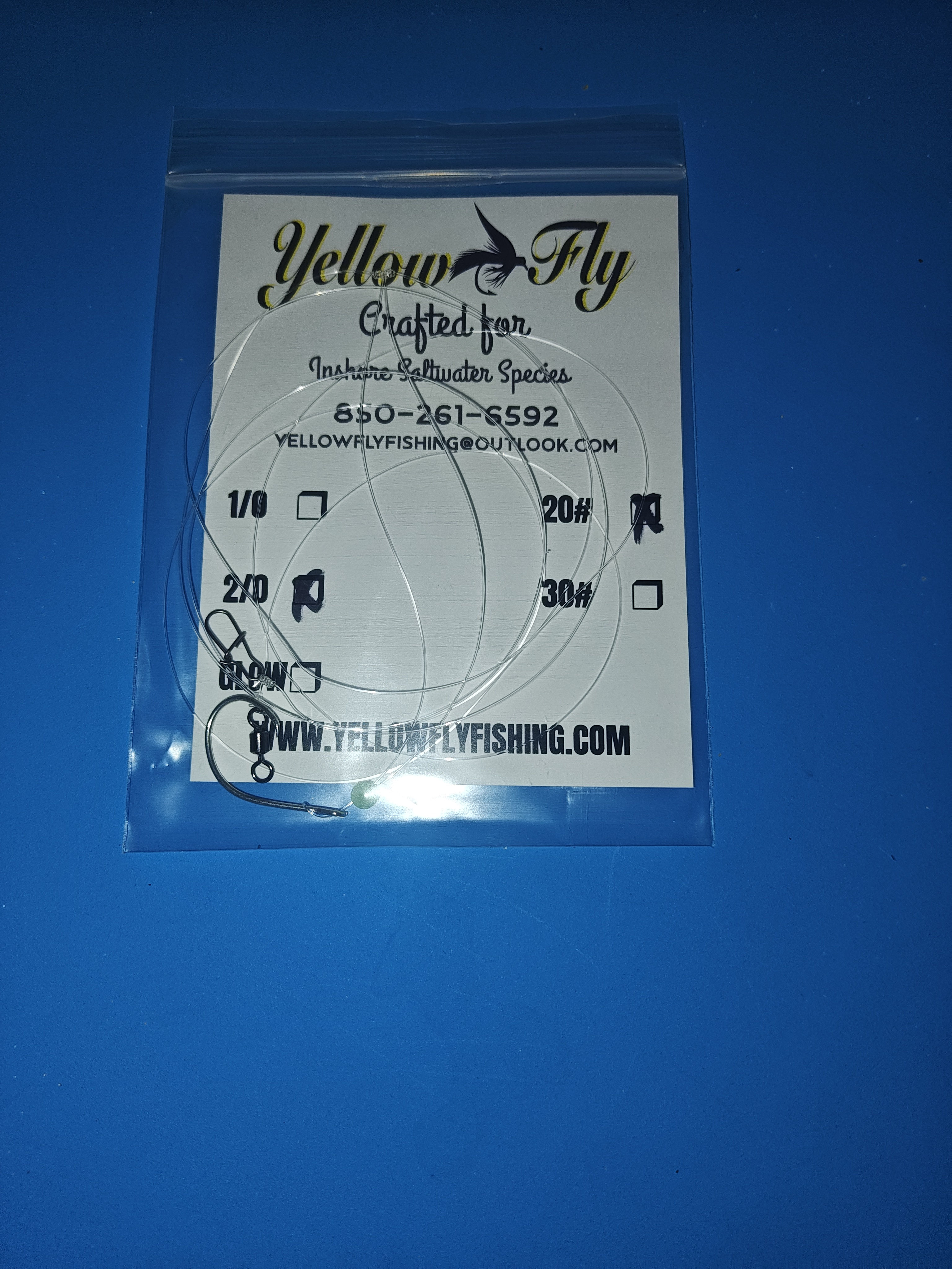 Yellow Fly Rig for inshore saltwater species