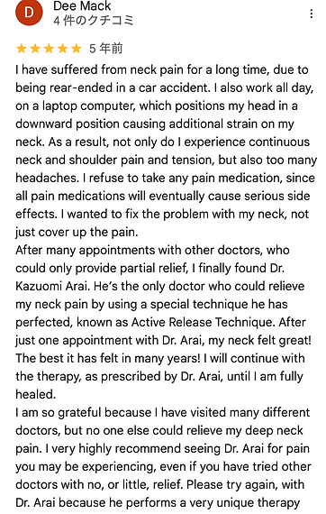 Best experience review from Google map