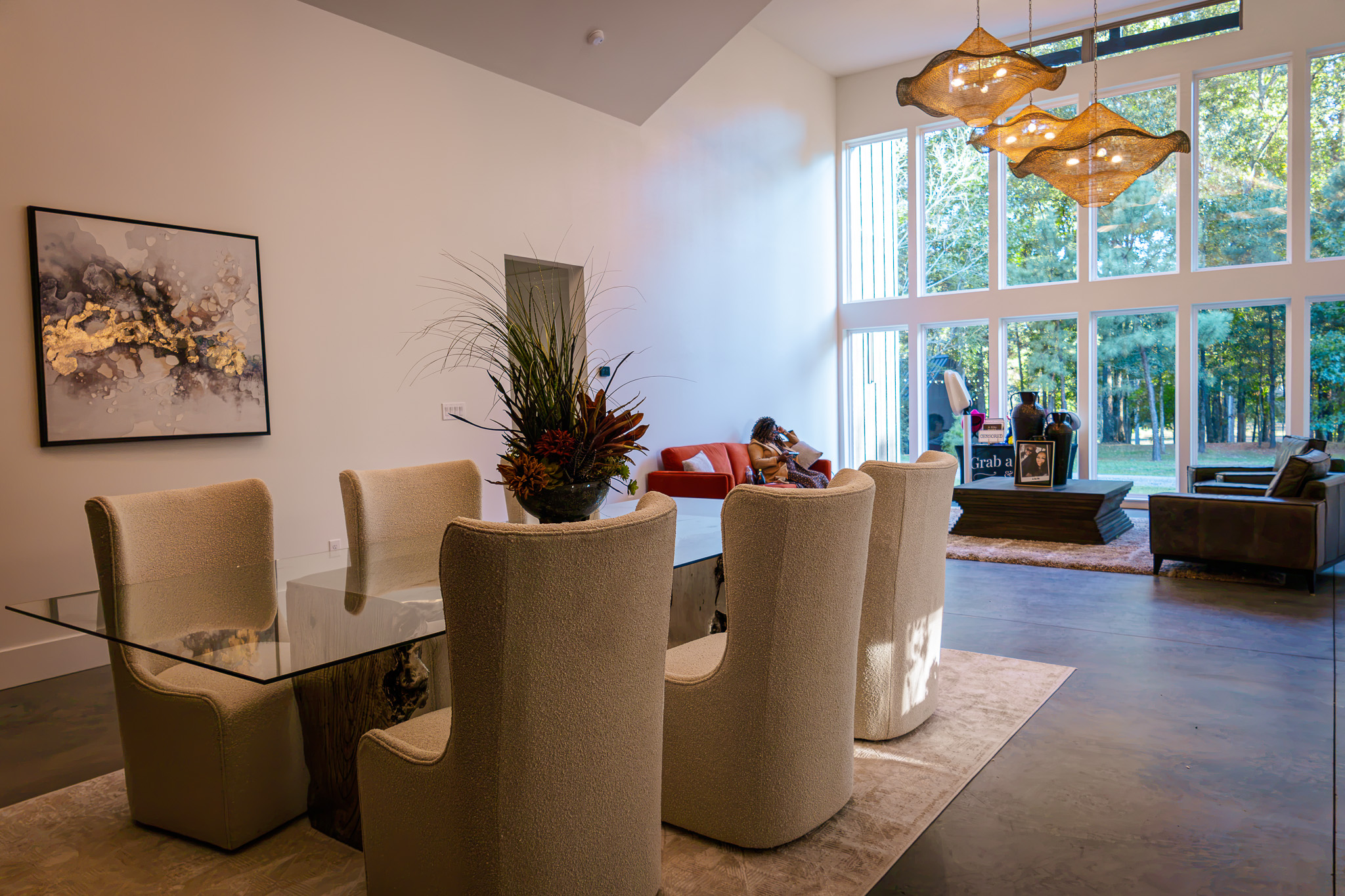 Blackwood lounge setting for a wedding-weekend stay