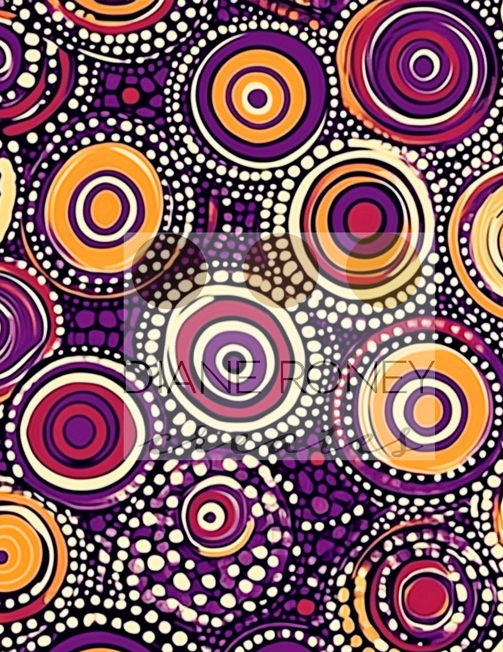 Thumbnail: Violet Harmony: African-Inspired Paper Pack