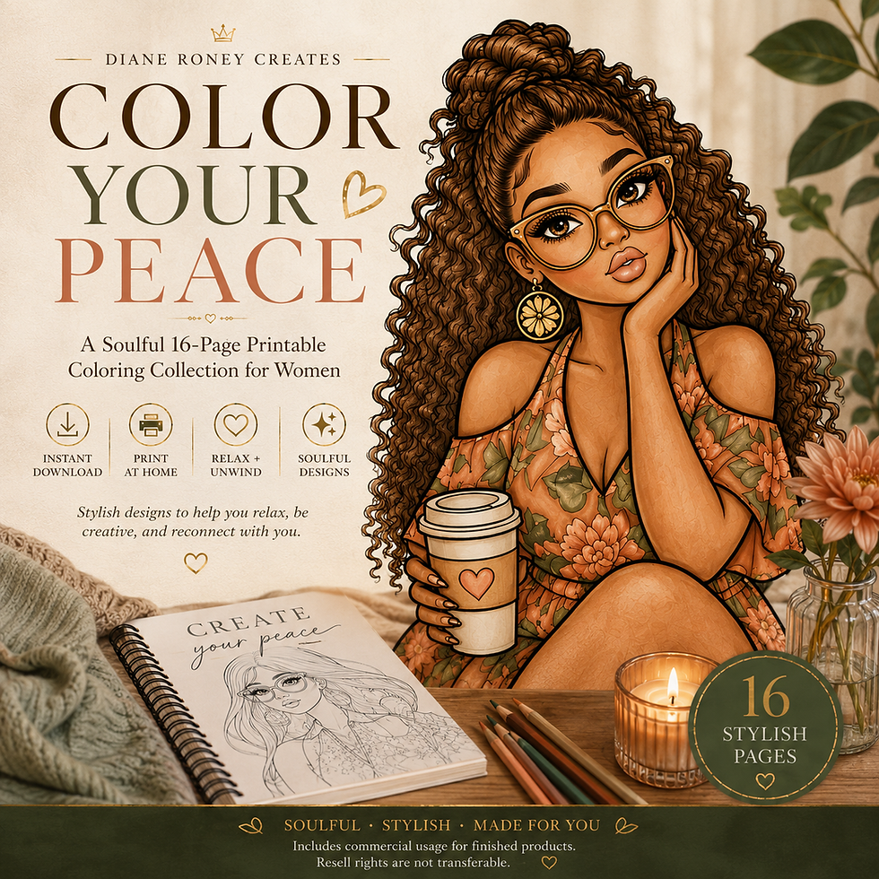 Thumbnail: COLOR YOUR PEACE --A Soulful Printable Coloring Collection for Women