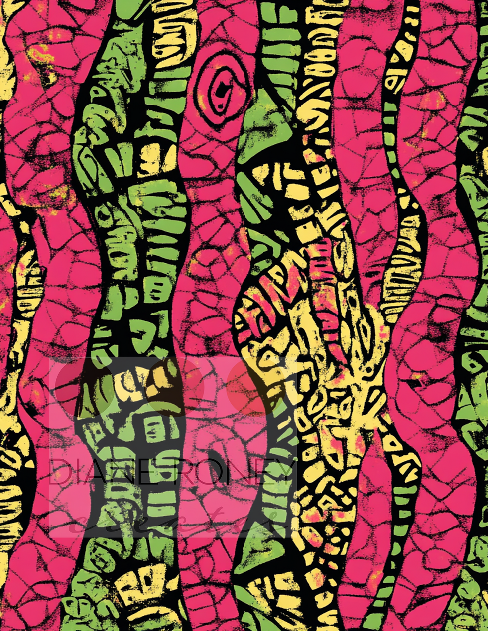 Thumbnail: Cultural Fusion: Pink & Green Elegance