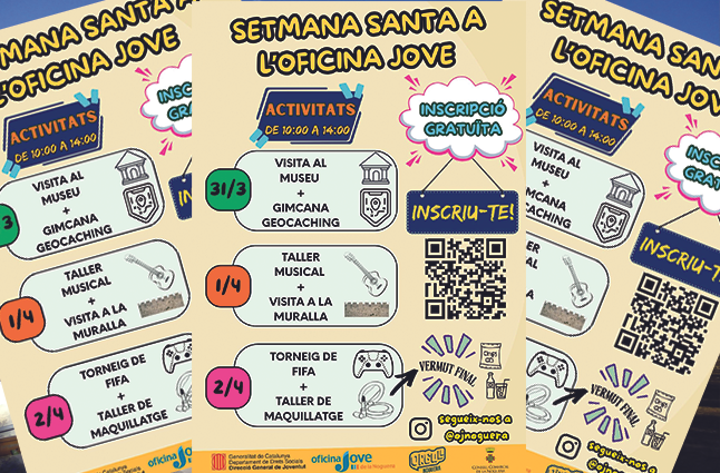 L’Oficina Jove de la Noguera celebra la Setmana Santa amb moltes activitats