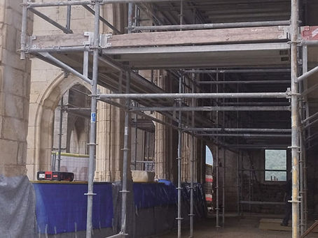 S’inicien les obres de restauració en l’ala oest de la Col·legiata de Sant Pere d’Àger