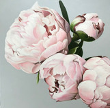 Sweet Love, pioenroos schilderij.
