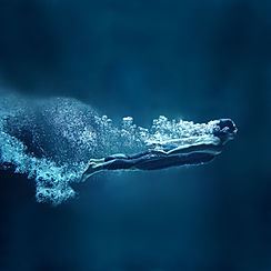 Underwater person