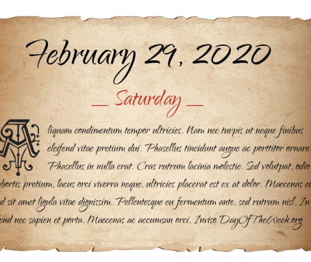 29 בפברואר 2020