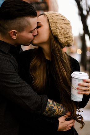 Cozy, Stylish WinterEngagement Session in Longmont, Colorado | Kristin + Zach