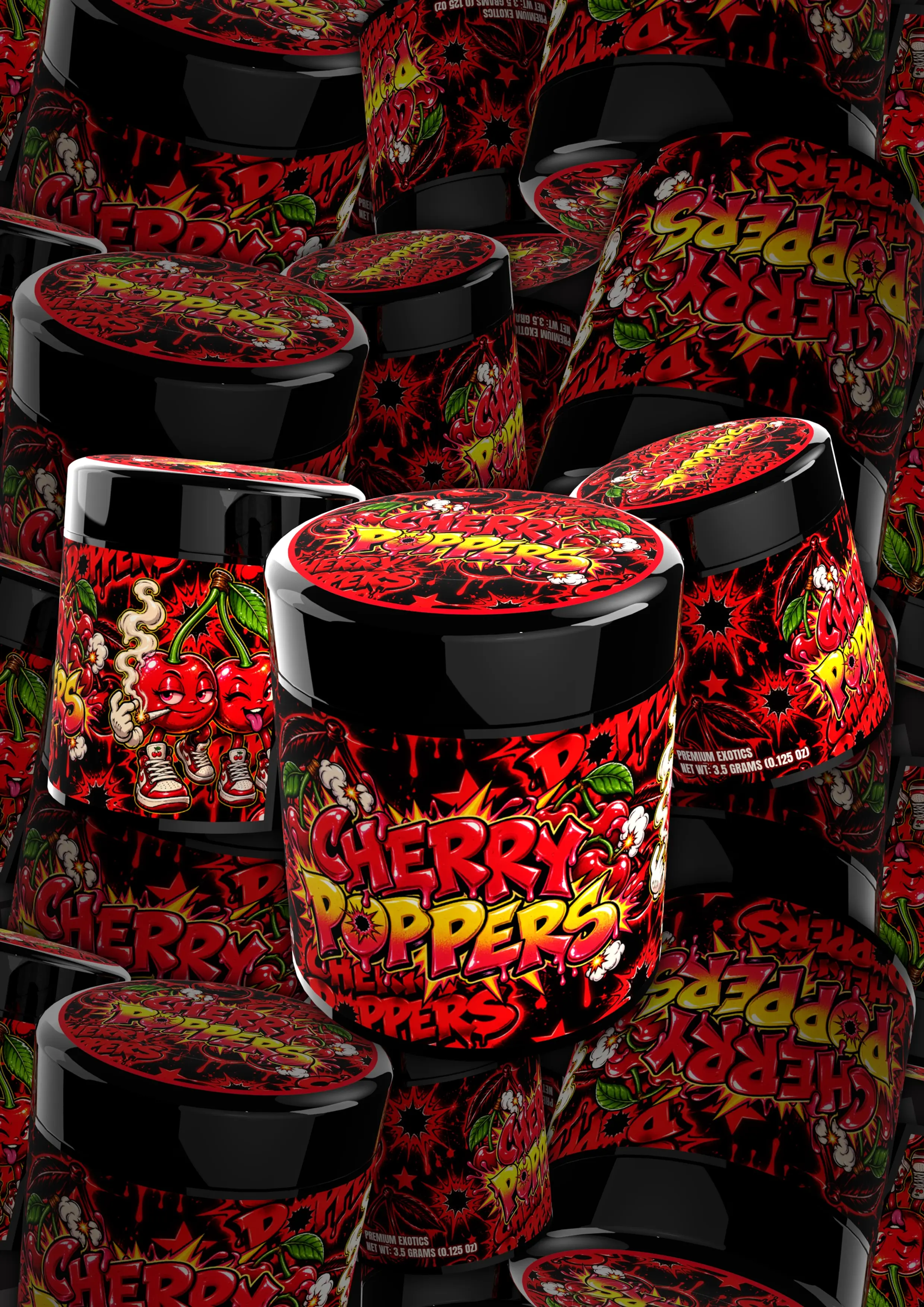 Cherry Poppers Jar