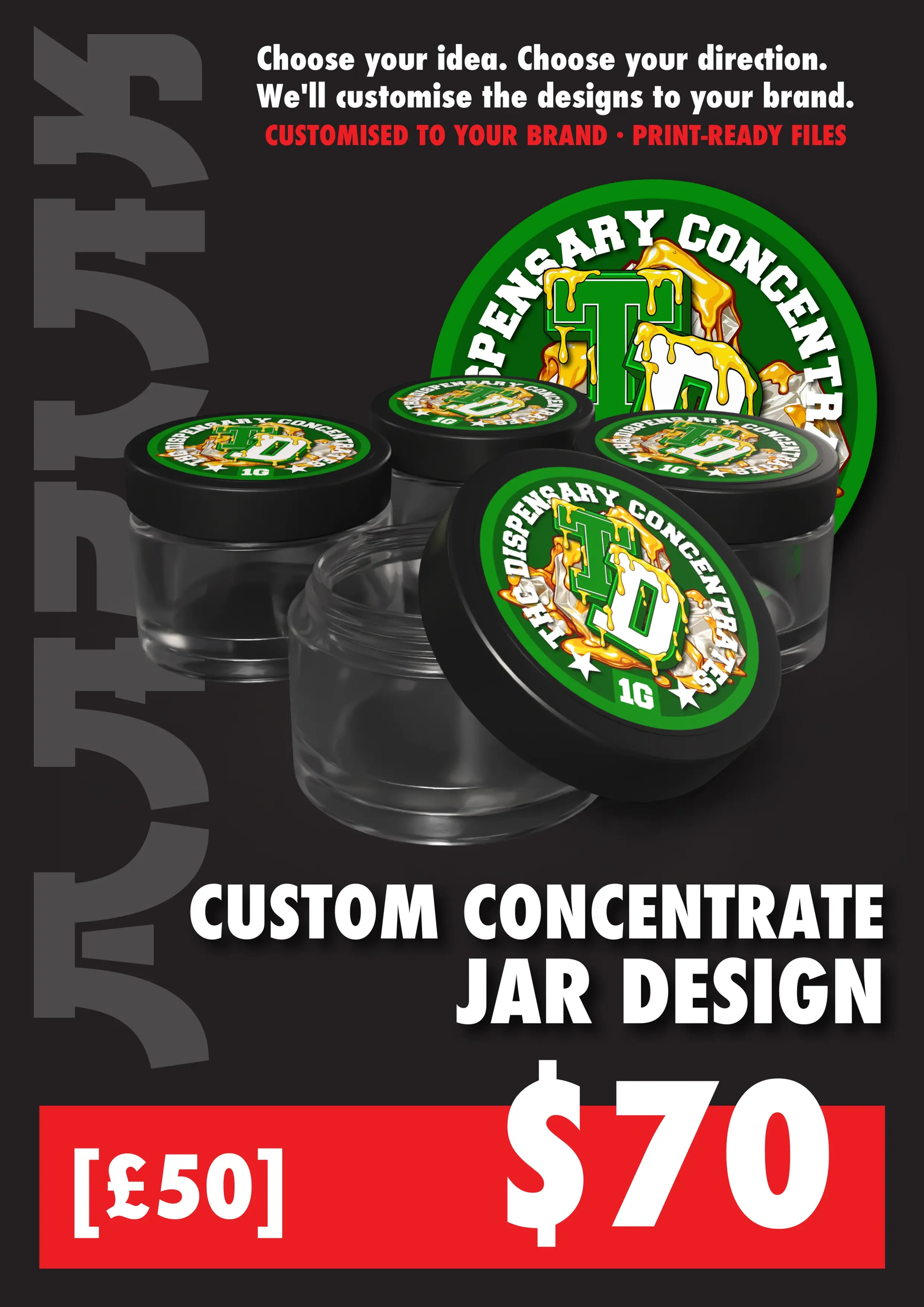 Custom Concentrate Jar Design
