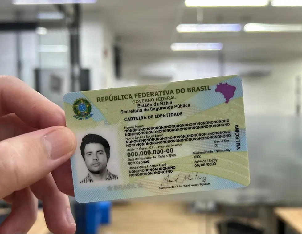 Bahia inicia emissão da nova identidade em cartão de policarbonato; conheça