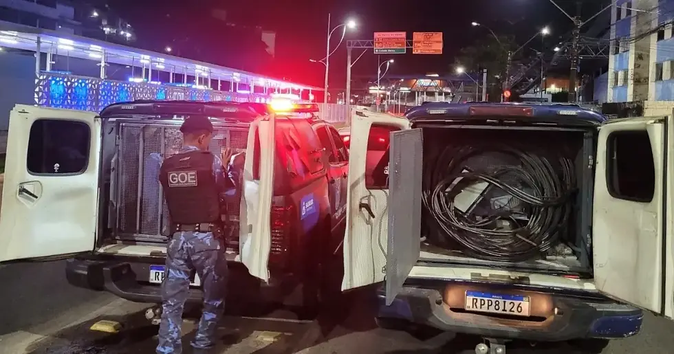 Guarda Civil Municipal prende trio com fios de cobre na capital