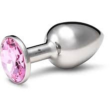 Miniatura: Silver Butt Plug Crystal Jewelry Rose - Metal - M