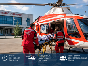 Въздушната спешна помощ е въпрос на равен достъп до животоспасяваща грижа