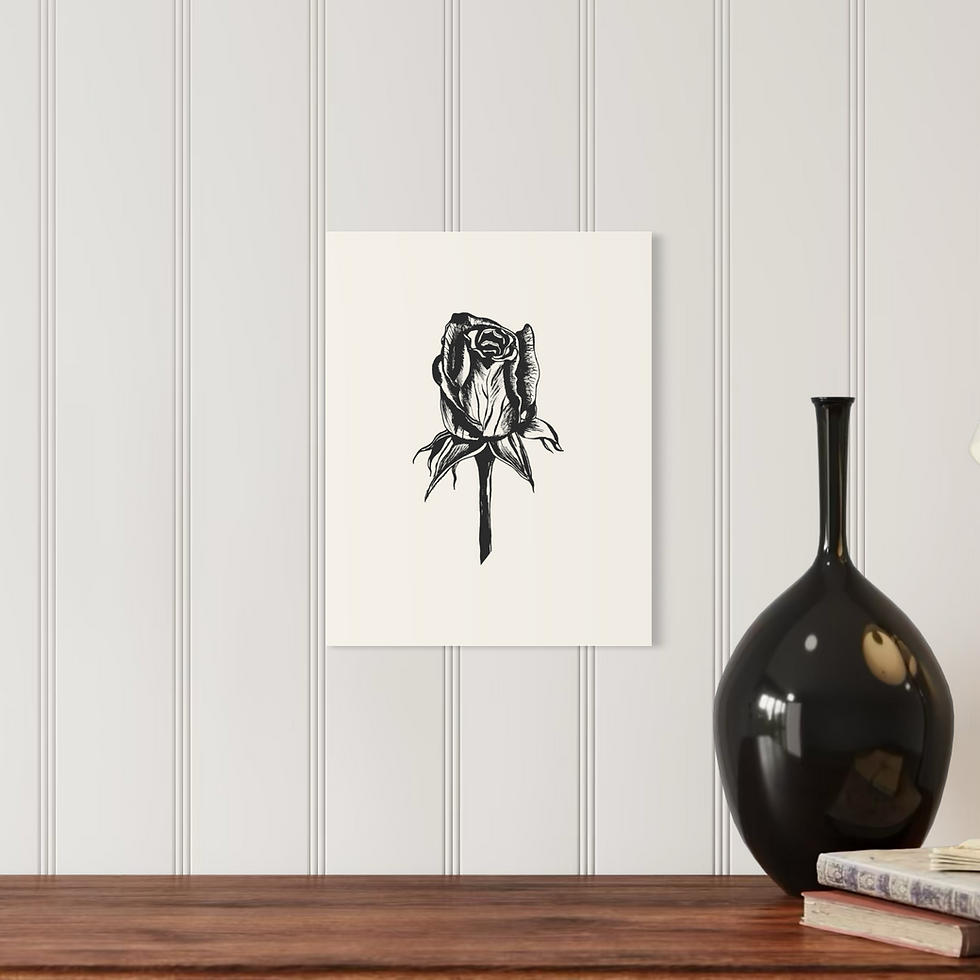 Thumbnail: Flourish Rose Print | Bud to Bloom Collection | Botanical Rose Fine Art Print