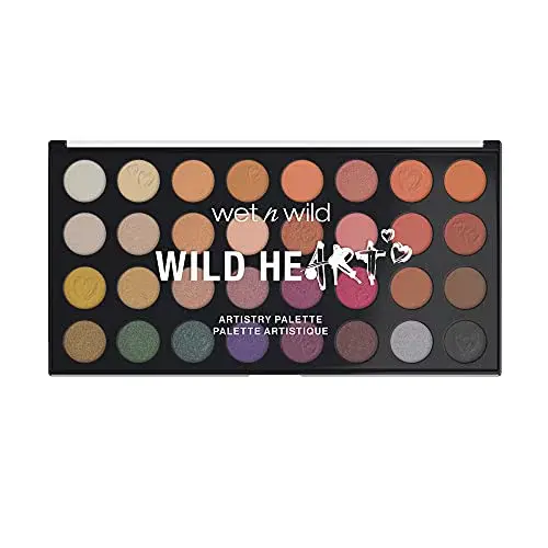 Wet n Wild Artistry Eyeshadow Makeup Palette Wild Heart, 32-Piece Makeup Set, Hi
