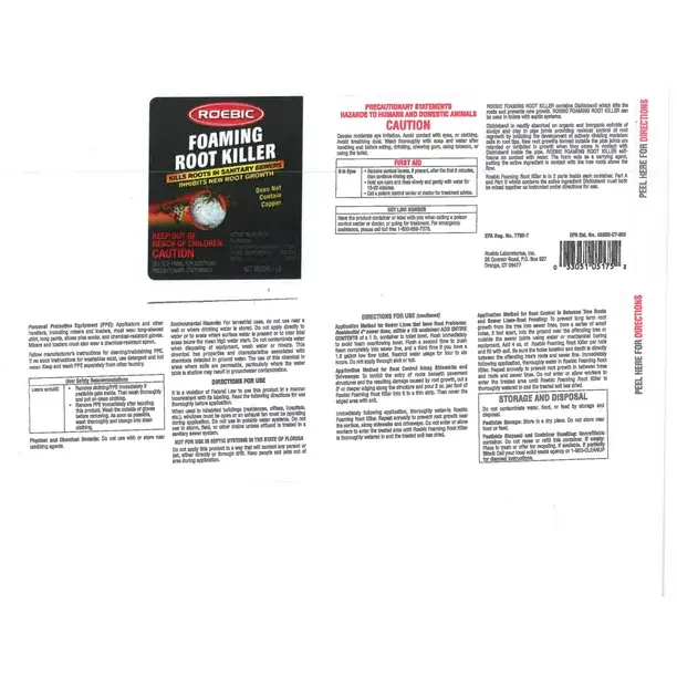 Thumbnail: Roebic Laboratories 1LB ROOT KILLER - Kills Roots in Septic and Sewer Lines