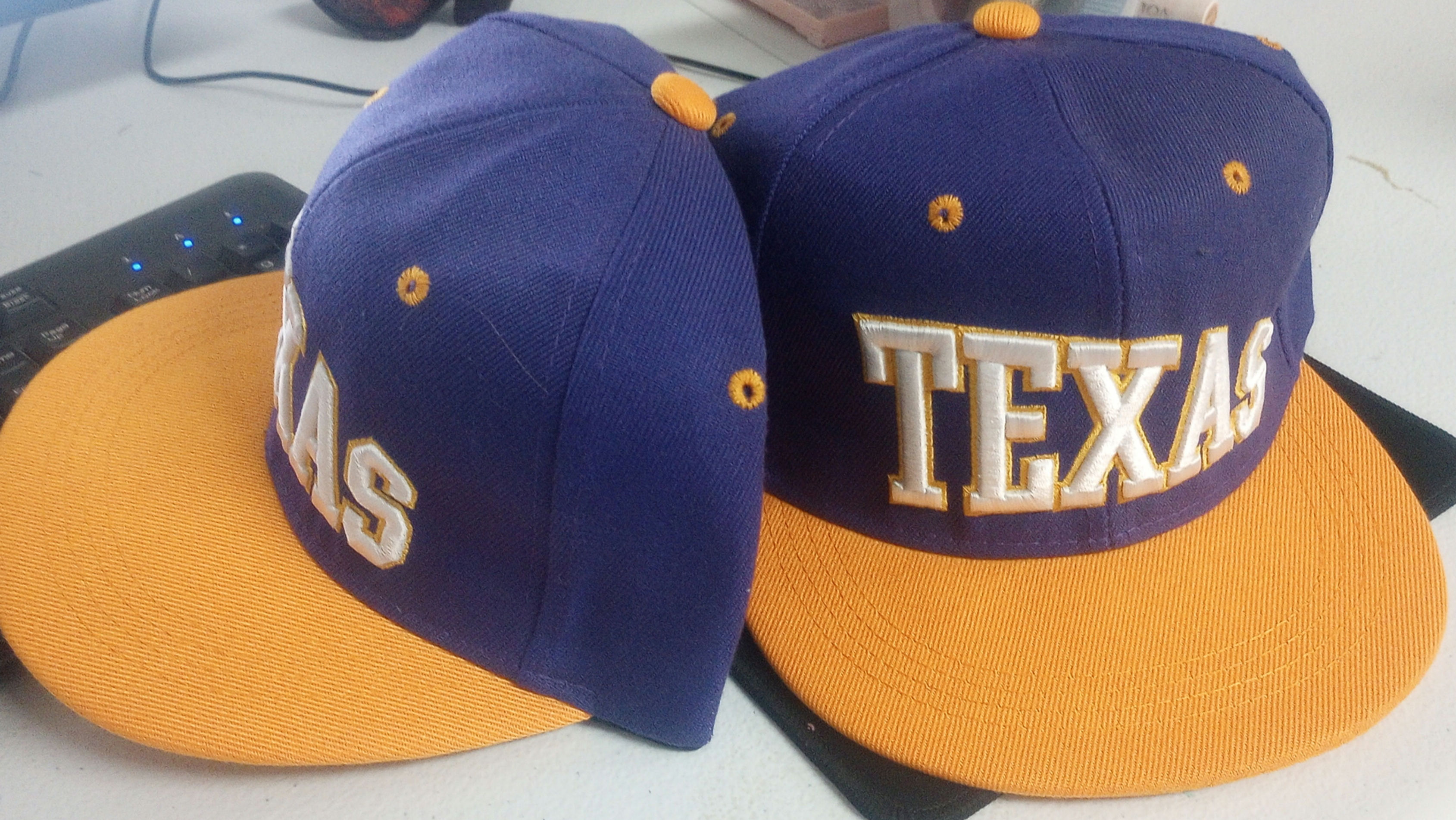 PURPLE N YELLOW TEXAS HAT