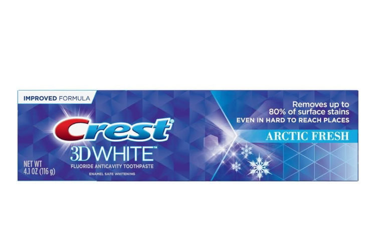 Advance to improved oral hygiene with Crest 3D White Arctic Fresh Whitening Toot