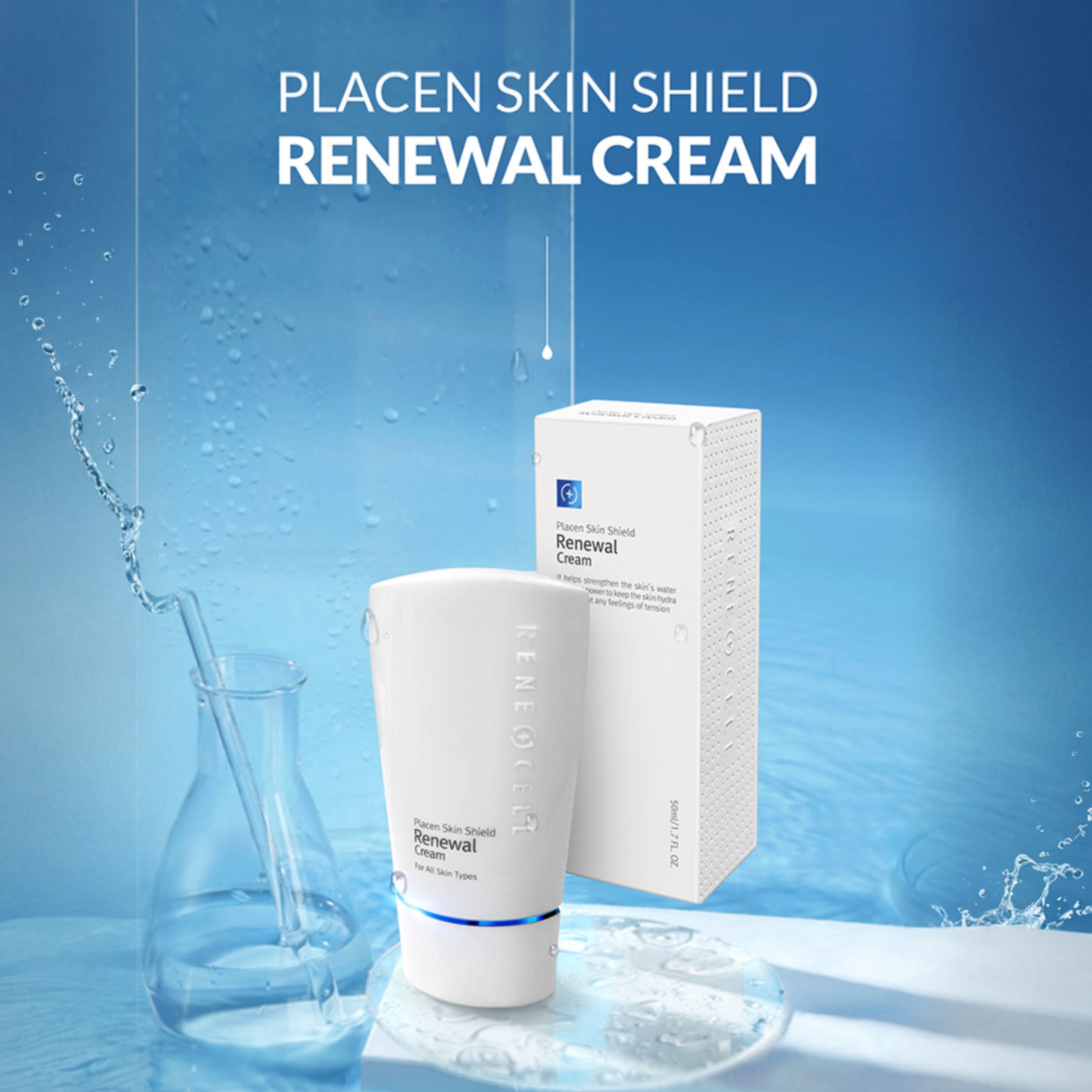 🌊 PLACEN SKIN SHIELD RENEWAL CREAM Deep Hydration • Skin Barrier Repair • Sooth