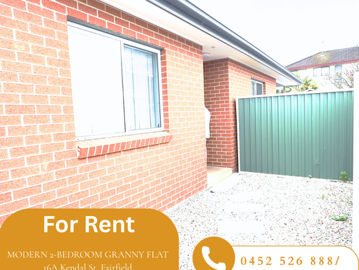 🏡 FOR LEASE – MODERN 2-BEDROOM GRANNY FLAT📍 16A Kendal St, Fairfield