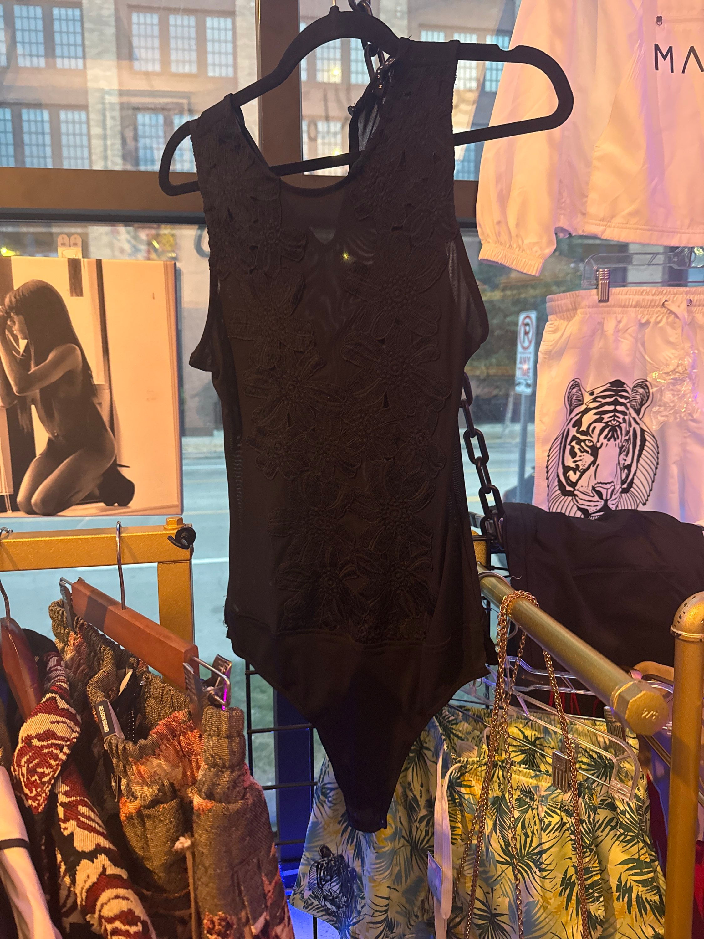 Black Lace Bodysuit 