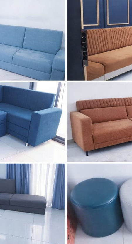 Modern wooden sofa cum bed design in Vadodara by Lining Master with premium upholstery and space saving storage