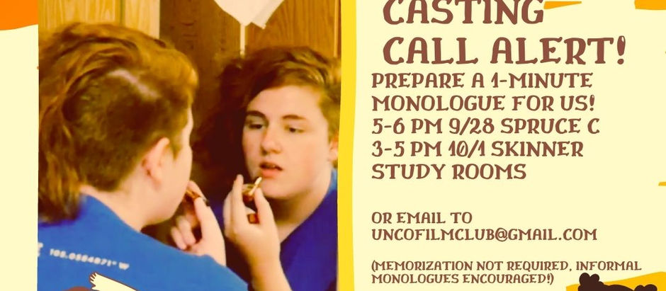 Fall 2021 Casting Process Begins