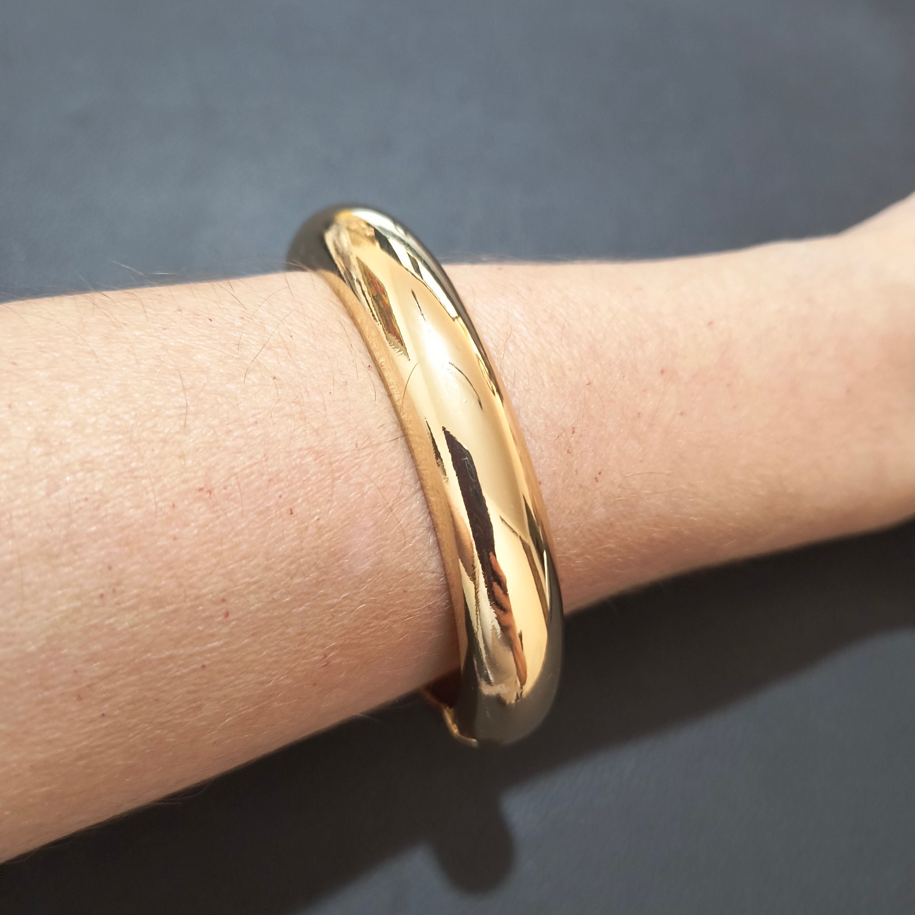 Bracelete Dourado Polido