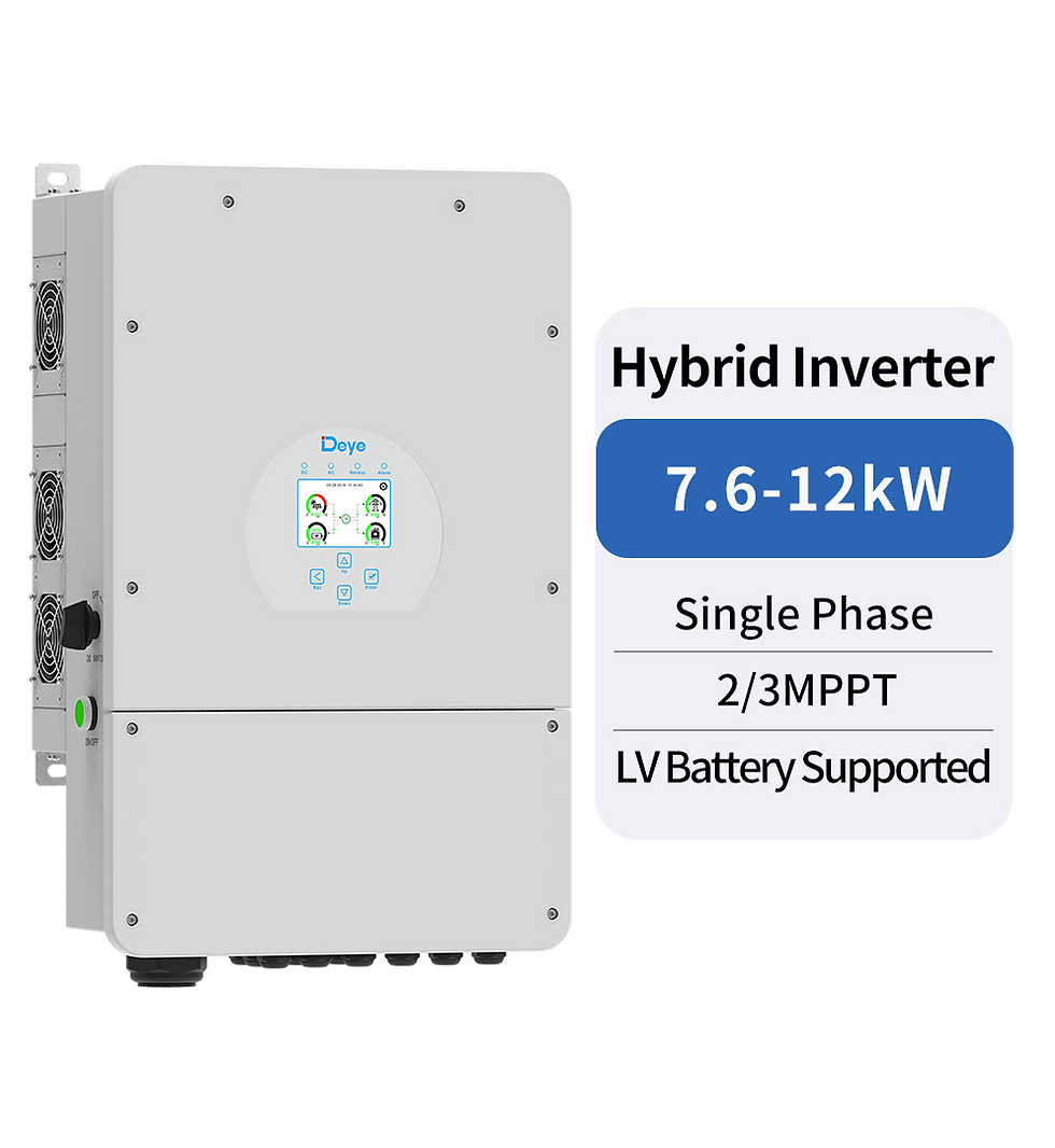 תמונה ממוזערת: Deye SUN-10K-SG02LP1-EU-AM3 ממיר היברידי 10kW מתח נמוך 48V