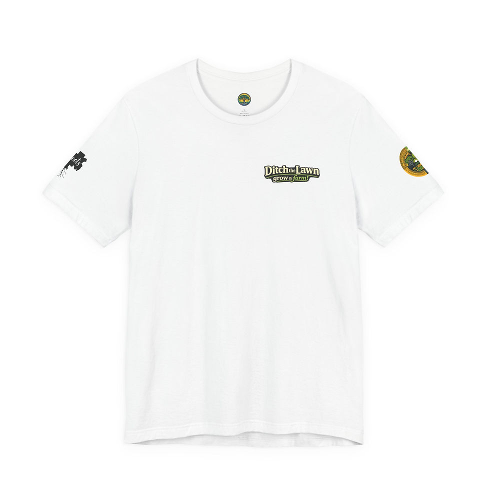 Thumbnail: Grow a Farm T-Shirt — "Ditch the Lawn" Eco Gardening Tee