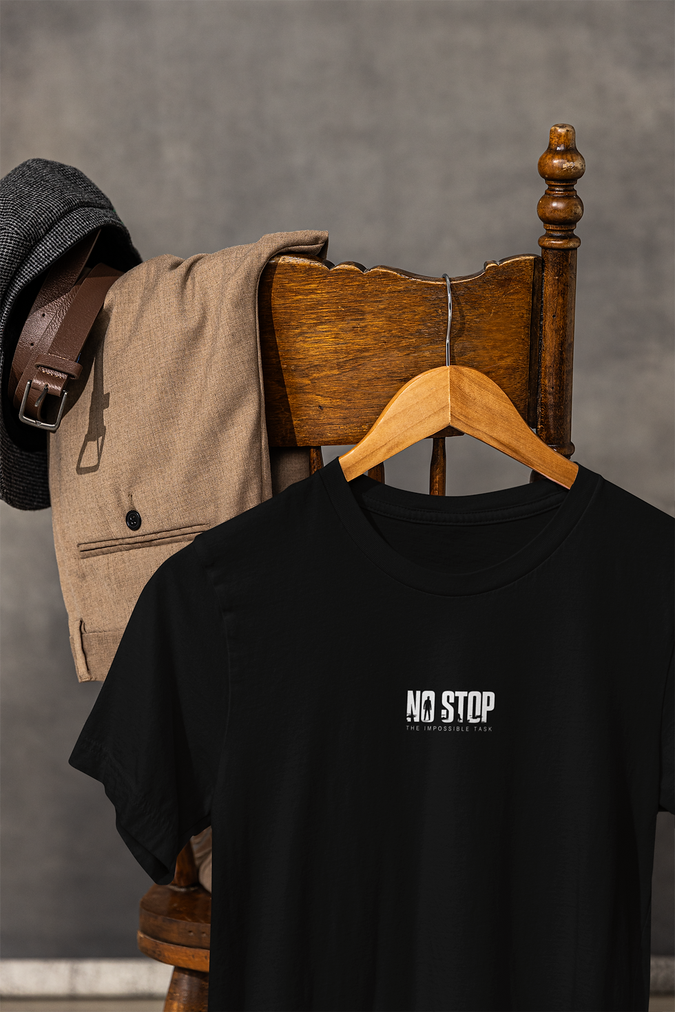 Küçük resim: Rayven NO Stop Baskılı Erkek Basic T-Shirt