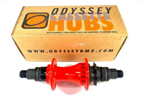 Odyssey Hazard V3 BMX Cassette Hub - Flourescent Red RHD 9T 36H