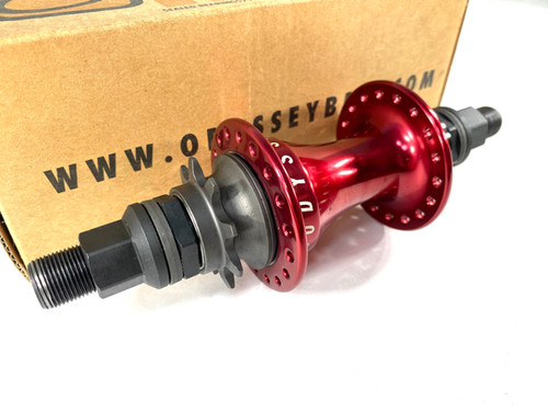 Odyssey Hazard V3 BMX Cassette Hub - Red LHD 9T 36H | TCS BMX