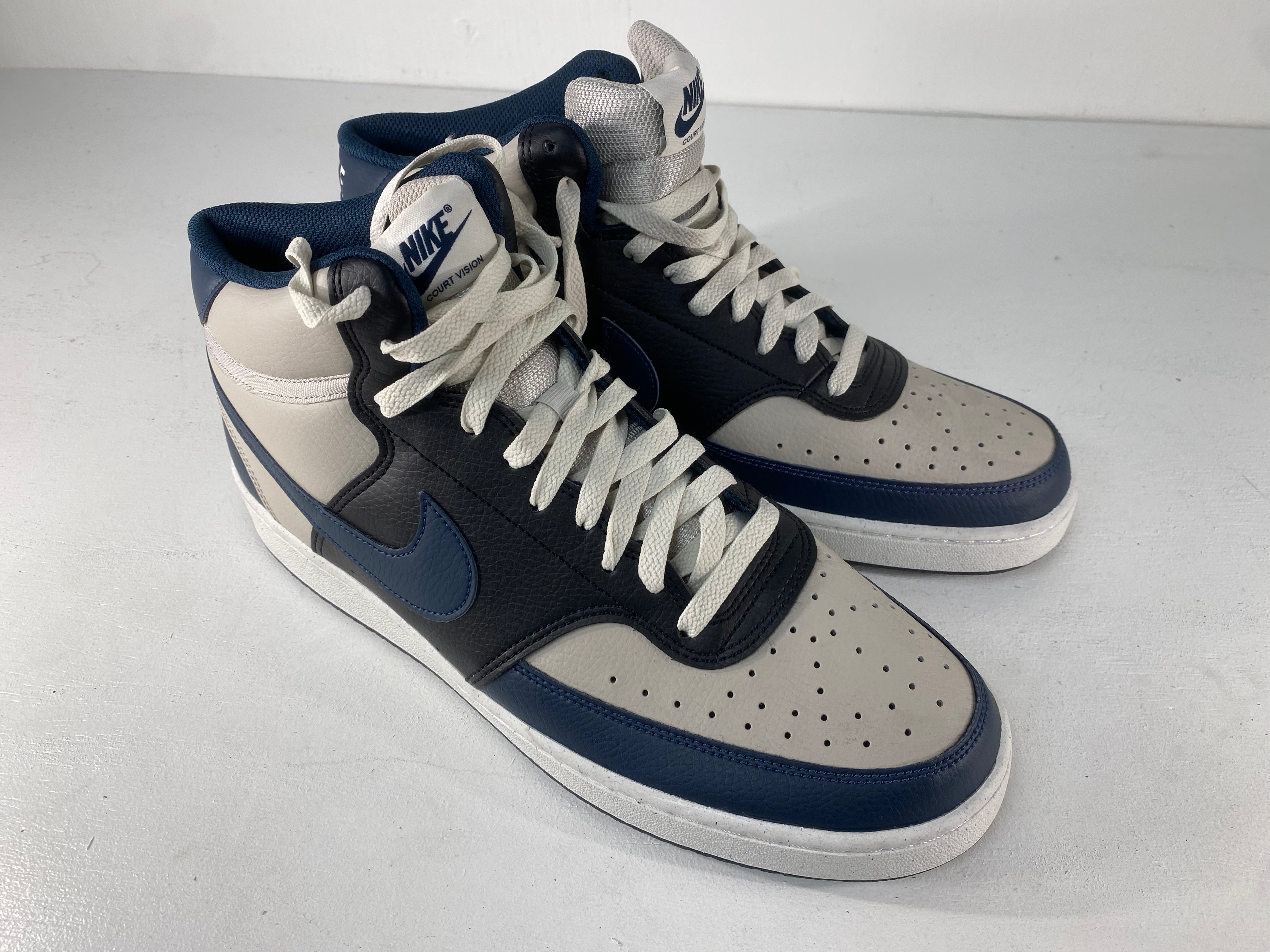 Nike Court Mid Shoes - Size 12 Navy / Black / Grey